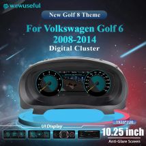 Cruscotto Digitaal Lcd da 10.25 ''per VW Golf 6 MK6 2010 11 12 13 14 anni Ntg4.5 Cluster Auto Radio strumento Paneel Cockpit