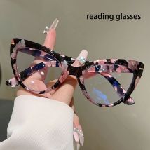 KAMMPT Oversized Cat Eye Reading Glasses Fashion Blue Light Blocking Optical Frames Trendy Stylish Design Presbyopic Eyeglasses