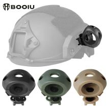 BOOIU Helm-Taschenlampen-Halter-Clip für schnelles taktisches Helm-Mount-Klemmadapter, 60-Grad-Universal-Schienen-Helm-Zubehör