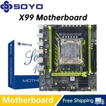 SOYO X99 Gaming Motherboard USB3.0 M.2 Nvme Sata 3 Dual Channel DDR4 Speicher PCIEx16 LGA2011 für Desktop-Computer Combo