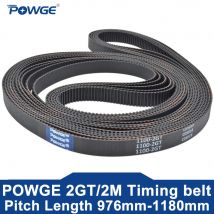 Powge 2gt 2m Zahnriemen lp = 976 Breite 6/9mm Gummi