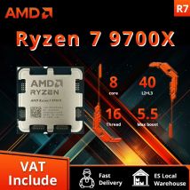 AMD Nuovo processore Ryzen 7 9700X 5,5 GHz 8 core 16 thread 40 MB di cache di gioco 4NM TDP 65 W Socket AM5 CPU da gioco Zen 5