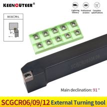 SCGCR1010H06/SCGCR1212H09/SCGCR2020K12 91 grad externe CNC drehen werkzeug halter rutenhalter schneidewerkzeug CCMT Hartmetall Einsätze drehmaschine zubehör CNC werkzeug cutting tool
