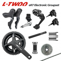 Elektroniczny zestaw LTWOO eR7 do rowerów szosowych, 2x12 biegów, akcesoria i komponenty rowerowe