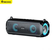 Rockmia EBS-045 Altoparlante musicale wireless portatile Bluetooth 5.0 Luci LED RGB Microfono Strisce per schede TF