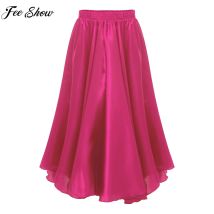 Ragazze adolescenti Chiffon 360 gradi grande Maxi gonna spagnolo Paso Doble Bullfight Dance gonne sala da ballo Flamenco latino Tango Dancewear