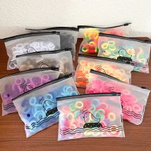 2 pz Forniture Per Animali Domestici 100 pz/set Elastico Fascia Per Capelli Per Animali Domestici Accessori Per La Toelettatura Del Cane Arco con Fasce Per Capelli per Cani Copricapi Cucciolo Gatto