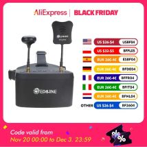 Eachine EV800D 5.8G 40CH 5 pollici 800*480 cuffie Video HD DVR diversità occhiali FPV con batteria per modello RC