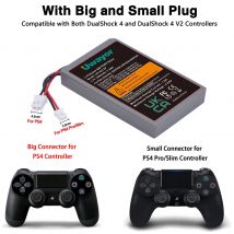 UWayor PS4-Controller-Ersatzakku 2000 mAh für Sony PlayStation4/Pro/Slim Dualshock4 CUH-ZCT2 CUH-ZCT2U CUH-ZCT1E LIP1522