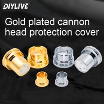 DIYLIVE XLR-Ausgleichskopfkappe aus reinem Kupfer, Canon RCA-Sitzabschirmkappe, staubdichte Abschirmabdeckung für Canon-Stecker und Buchse