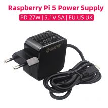 Raspberry Pi 5 Netzteil PD 27 W 5,1 V 5 A USB Typ-C Netzteil EU US UK Stecker für RPI 5 Pi5