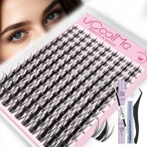 uCoolMe Ciglia Fata Manga Lash Cluster 140 Pz Lunga Durata Impermeabile FAI DA TE Principiante Amichevole Naturale Anime Ciglia Estensione