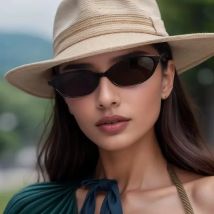 Unisex Oval Sunglasses Small Frame Glasses Women Men Sexy Leopard Black Brown Ladies Shades Fashion Trends Retro  Eyewear Gifts