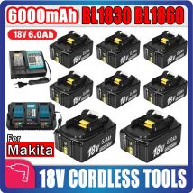 Batterie 18V Für Makita BL1860 BL1850B BL1850 BL1840 BL1830 Schraubendreher Batterie Ladegerät 18V Ersatz Power Tool Batterien lxt