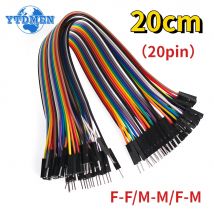 Cavo jumper da 20 pin linea Dupont da 20 cm maschio a maschio + femmina a maschio + cavo Dupont da femmina a femmina, per kit elettronico fai da te Arduino