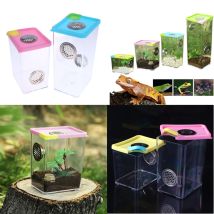 Transparente Zuchtbox aus Acryl für Reptilien, Spinnen, Eidechsen, Insekten, Mantis – Haustierkäfige, Reptilienzubehör