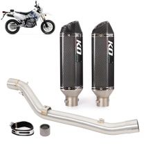 Für Suzuki DRZ 400 DRZ400 DR-Z 400 2000–2025 Slip On 51 mm Motorrad Mid Auspuff Verbindungsrohr Schalldämpfer Escape Edelstahl