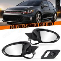 13PIN Auto Fold Spiegel Elektrische Klapp Seite Spiegel Mit Schalter Für VW Golf 7 7,5 2013 2014 2015 2016 2017 2018 2019 Weiß/Schwarz