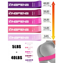 Portable Fitness Workout Equipment Rubber Resistance Bands Yoga Gym Elastic Gum Strength Pilates Crossfit Women Weight Sports