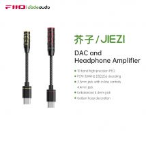 FiiO JIEZI USB tipo C a 3,5 mm/sbilanciato 4,4 mm cavo USB C per auricolari cavo audio ausiliario per IOS Android