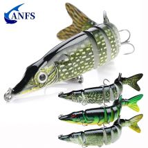 ANFS Przynęty wędkarskie na pstrągi basowe Multi Jointed Swimbaits Wolno tonące bioniczne przynęty pływackie Bass słodkowodne słonowodne Bass