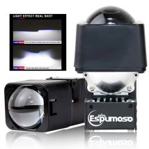 Proiettore abbagliante a LED Lente LED a matrice da 1,5 pollici 10000LM Faro ausiliario bi-led Fendinebbia per accessori moto auto