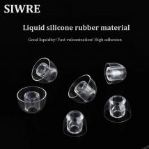 SIWRE ET01 Liquid silicone Eartips 6 Pairs Noise Isolating Soft Safe Ear tips for Earphone Accessories