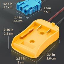 Ruote elettriche Adattatore fai da te Connettore cablaggio per Makita per Milwaukee per Dewalt 18V 20V Batteria per Peg-Perego Ride-on Toys