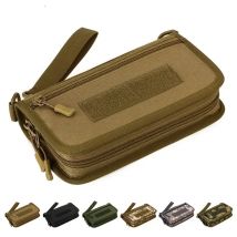 Männer Kupplung Handliche Tasche Geldbörse Brieftasche Handy/Handy Fall Kreditkarte Halter Tasche Langlebige Männliche Assault Nylon Handgelenk tasche