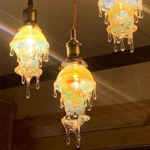 2024 neue schmelzende Kerze Tröpfchen LED-Pendelleuchte Restaurant Bar Schlafzimmer Bedhead Designer Kronleuchter Kunst Dekor Beleuchtungskörper