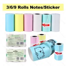 White Color Sticker Label Thermal Paper Rolls for Photo Printer and Color White Receipt Bill Printer Paper Roll for Peripage A6