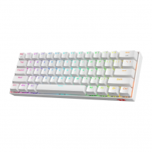 Redragon K530 Pro Draconic 61 teclas 60% inalámbrico RGB 100% Teclado mecánico con enchufe intercambiable en caliente Bluetooth/2,4 Ghz/con cable de 3 modos