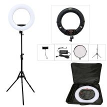 Yidoblo FD-480II Kit Anello Luminoso LED Bicolore 96W, Luce per Selfie e Video con Supporto e Borsa, Illuminazione per Trucco CRI95+