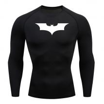 Bedrucktes Herren Kompression shemd Roll kragen pullover Langarm Rash Guard Gym Base Layer Unterhemd Ausrüstung Sport hemd