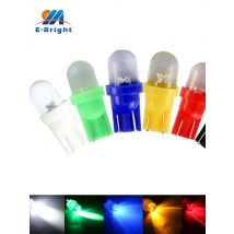 12V 100pcs W5W 194 T10 LED Bulbs Pathway Map Door Dome Side Marker Clearance Reading Lights White Blue Red Green Amber RGB