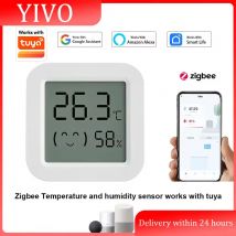 Sensore di temperatura e umidità Zigbee 3.0, termometro con controllo remoto tramite APP Tuya Smart Life per Smart Home, compatibile con Yandex Alexa