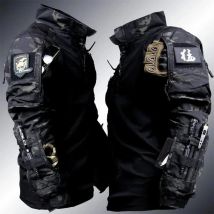 Outdoor Männer Multicam Militär Kampf Shirt Atmungsaktive US Army Taktische Hemd Langarm Paintball Camping Tops Jagd Kleidung