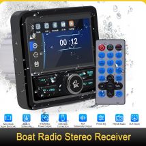 Marine Radio Boot Stereo Bluetooth FM AM Digital Media Audio Player 4,1 ”Digitalanzeige für Yacht ATV UTV Golf Cart Motorrad