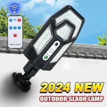 9900LM Solar-LED-Leuchten für den Außenbereich, Solarlampe mit Bewegungsmelder, 3 Modi, wasserdicht, IP65, Solar-Gartenlicht, Straße, Hof, Garage, Laterne