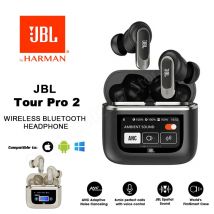 JBL Tour Pro 2 True Wireless Bluetooth auricolari con cancellazione del rumore con LED Smart Display