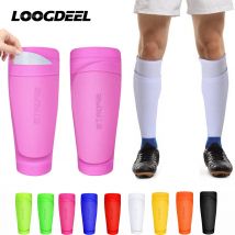 Loogdeel Fußball-Schienbeinschutz-Abdeckungen, Schienbeinschoner, Socken, Fußballsocken-Ärmel, Schienbeinschoner-Halter, Schienbeinschutz-Ärmel für Kinder, Jugendliche und Erwachsene