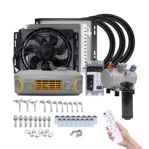 Universal Underdash A/C Elektrische Klimaanlage Kompressor Auto 12V 24V für Auto Van Street Rod Hot klassische Muscle Vintage