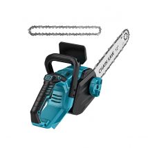 DRILLPRO Motosega elettrica a batteria senza spazzole da 12 pollici 1200 W alimentata a batteria per il taglio del legno con schermo LCD leggero per il giardino