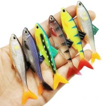 3 Pcs Fishing Lures Soft  Lure Bait Eyes 7.2cm/2.83in/3g Fishing Gear Accessories