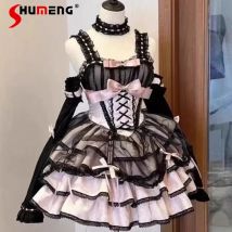 Neue Japanische Lolita Süße Nette JSK Kleid Pure Desire Sanfte Ballett Stil Rojita Strap Kleider frauen Ärmellose Party Vestidos