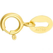 DIY Halskette Armbänder Ketten Verbindungsschloss Feiner Schmuck Zubehör Erkenntnisse 18 Karat Gold Federverschluss mit Au750 Stempelring