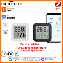 Zigbee 3,0 Smart Tuya Temperatur Feuchtigkeit Sensor APP Fernbedienung Thermometer Für Smart Home Arbeit Mit Alexa ZHA Zigbee2Mqtt