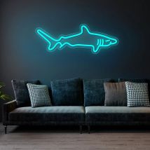 Shark Design LED Neon Light Sign USB Powered for Home Bedroom Aquarium Zoo Bar Club Pub Party Wall Art Decoration Hanging Light