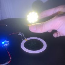 DC 12V Maglev Trasmettitore di alimentazione wireless Bobina Induzione Ricevitore wireless Luce LED Lampada lunare a levitazione magnetica fai-da-te