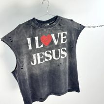 Yao Mode Retro Vintage 100% Baumwolle Weste Streetwear Oversize Tops Männer Kleidung Einfache Brief Grafiken Drucken T Shirt Für Männer